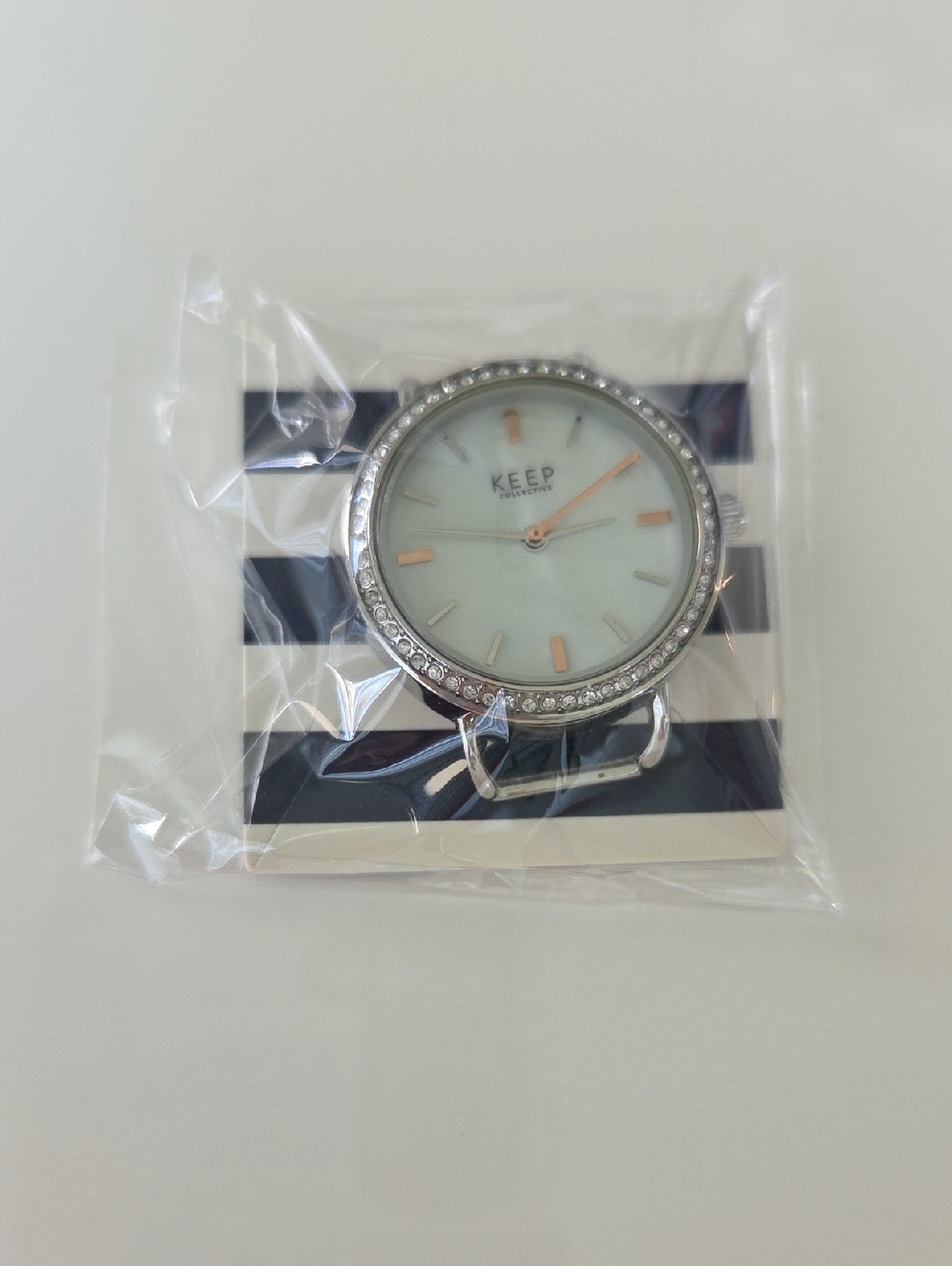 KEEP Collection Timekey Watch - Silver Pavé
